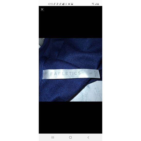 FABLETICS DARK BLUE LONG SLEEVE DRAWINGS PULLOVER SZ.S EUC - Picture 5 of 5